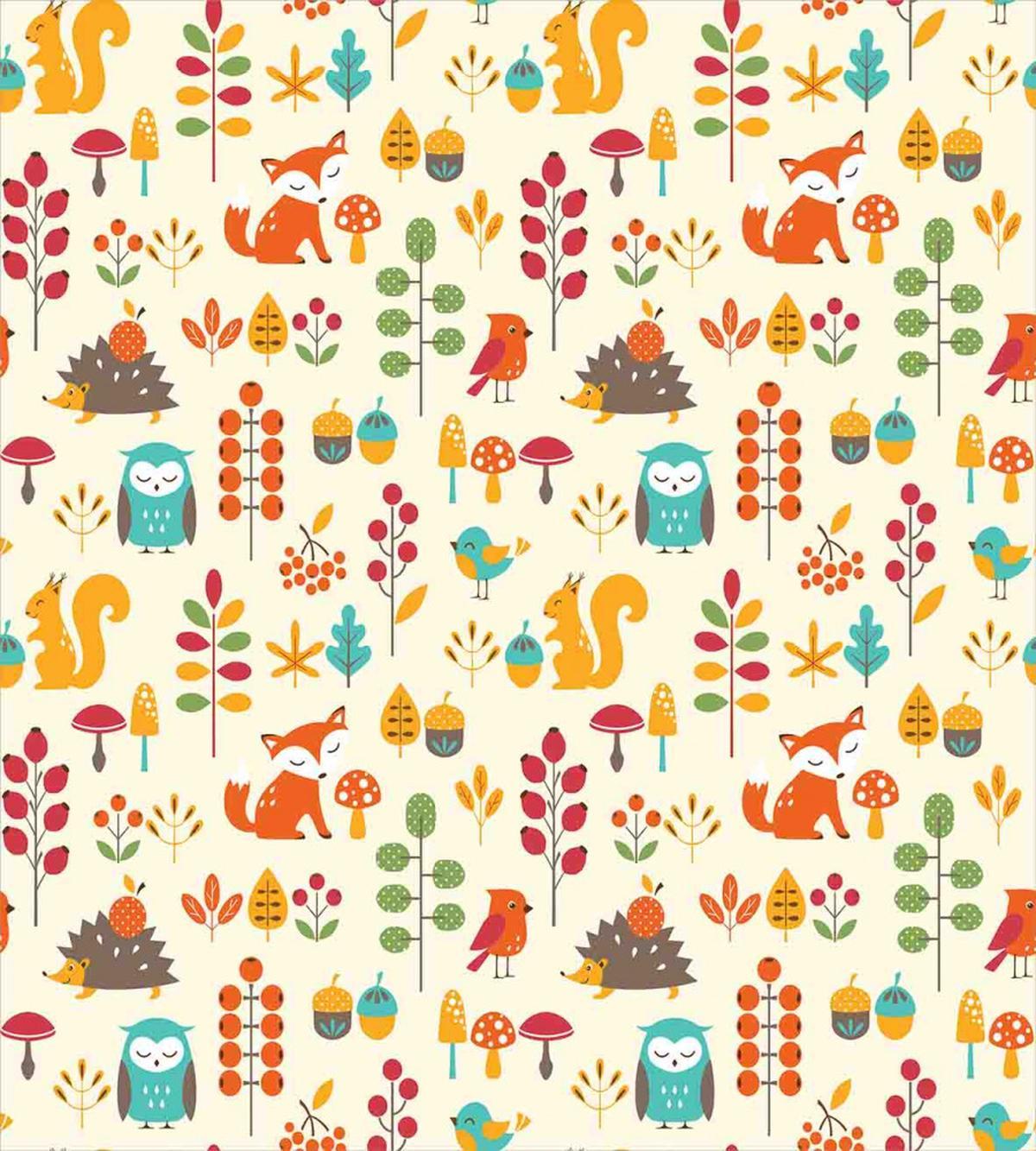 Owl Fox Squirrel Birds — Pattern