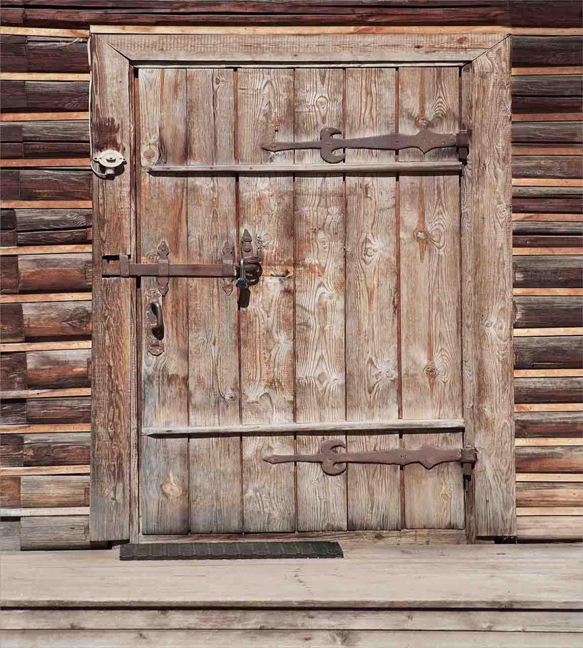 Timber Door Log House — Pattern