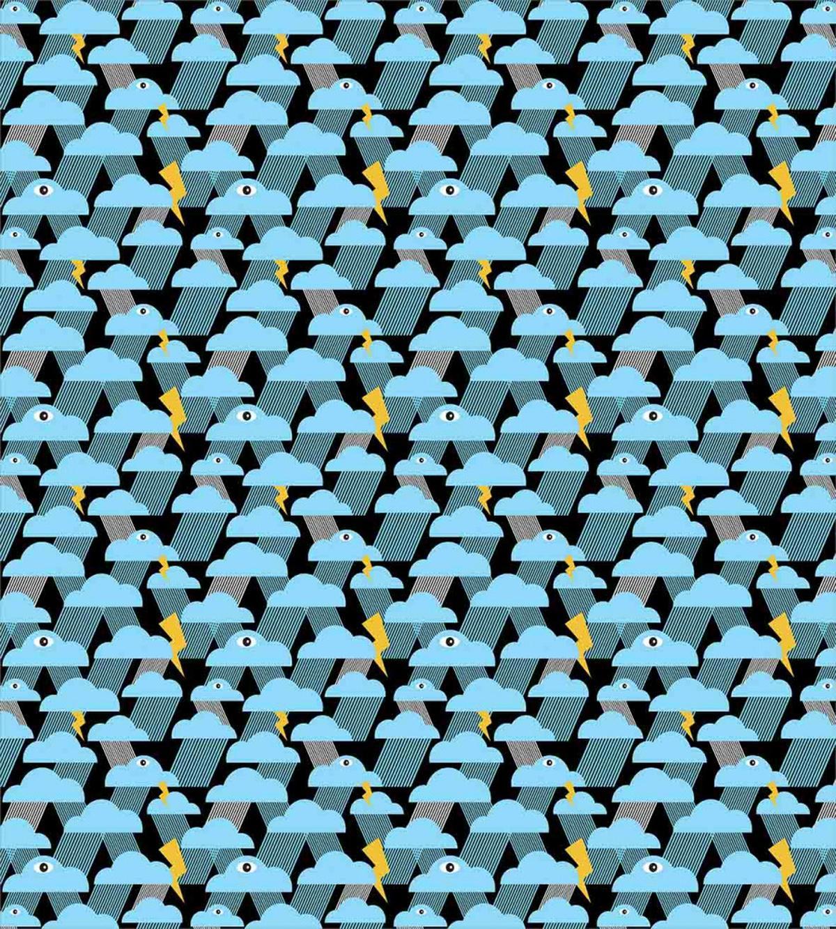 Single Eyed Clouds Rain — Pattern