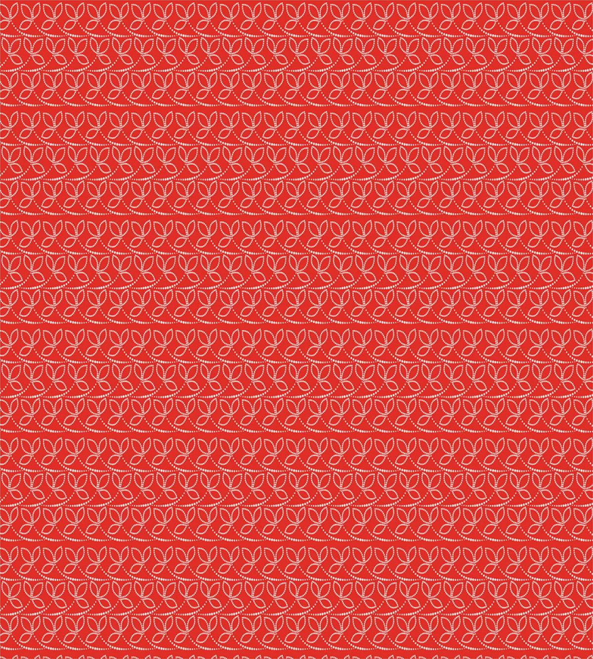 Vibrant Dotted Leaves Art — Pattern