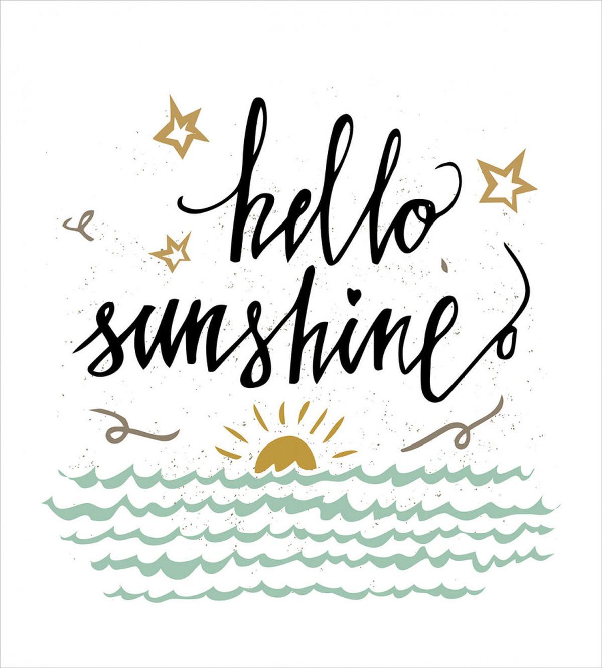 Sunset Scene Words — Pattern