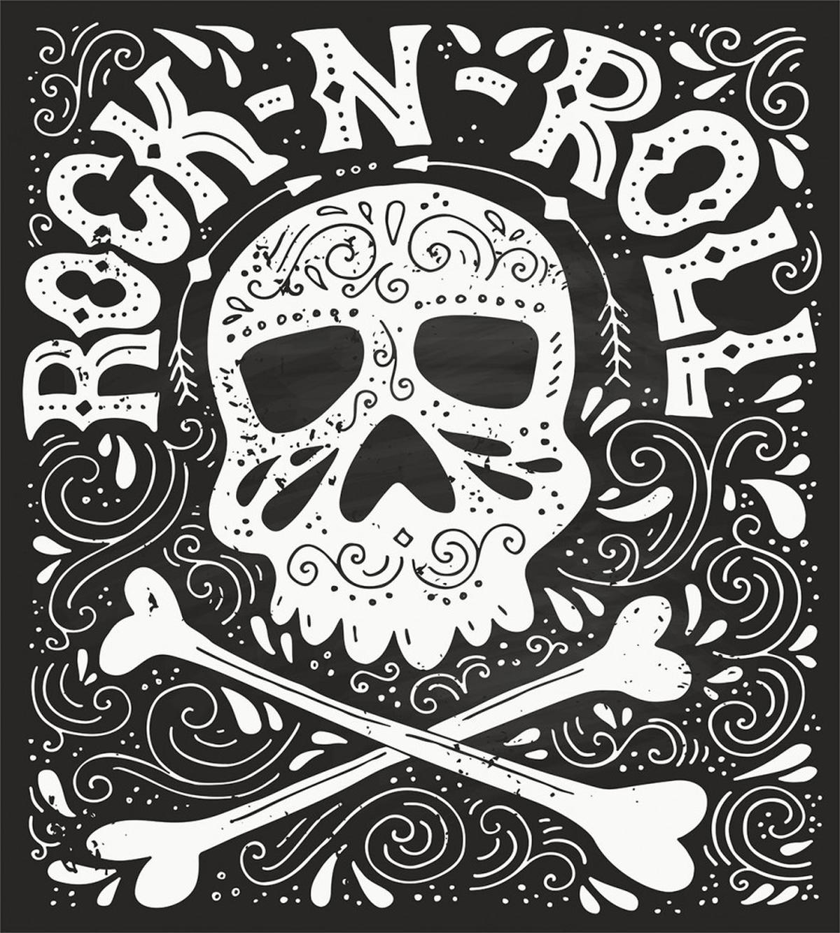 Gothic Ornate Skull — Pattern