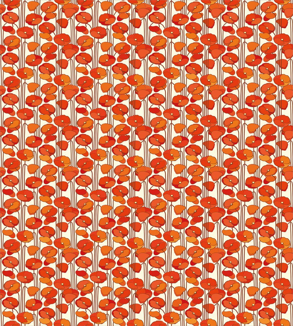 Poppies Retro Spring — Pattern