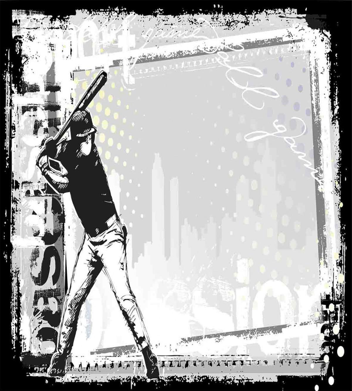 Baseball Sketch Art — Pattern