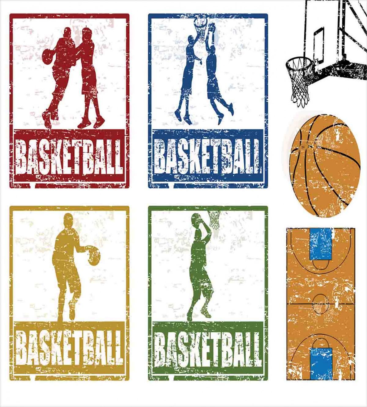 Grunge Basketball Sport — Pattern