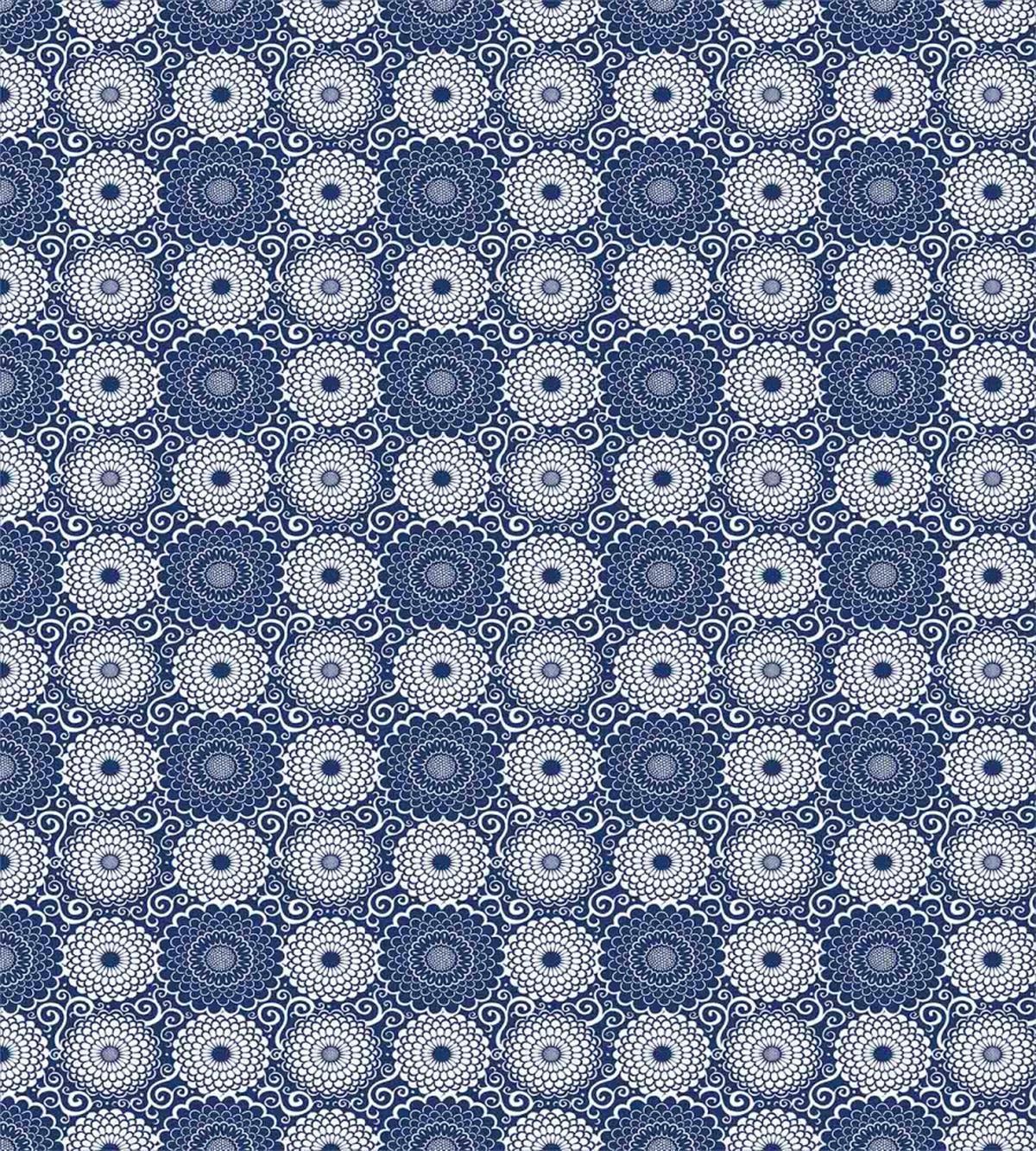 Large Flowers Curls — Pattern