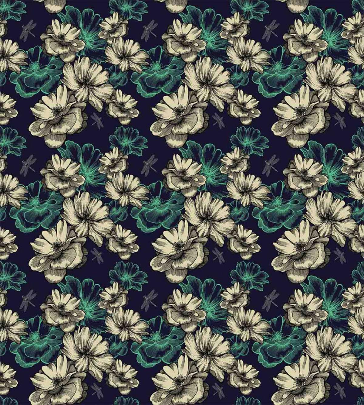 Blossoms Dragonflies — Pattern