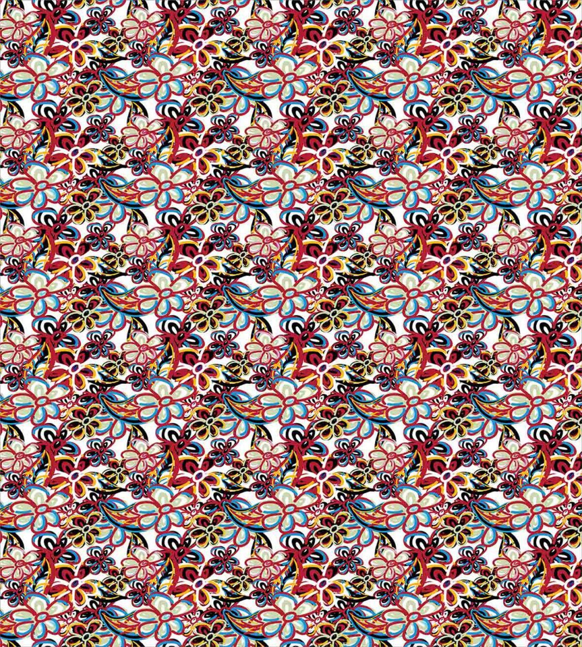 Cartoon Style Flowers — Pattern