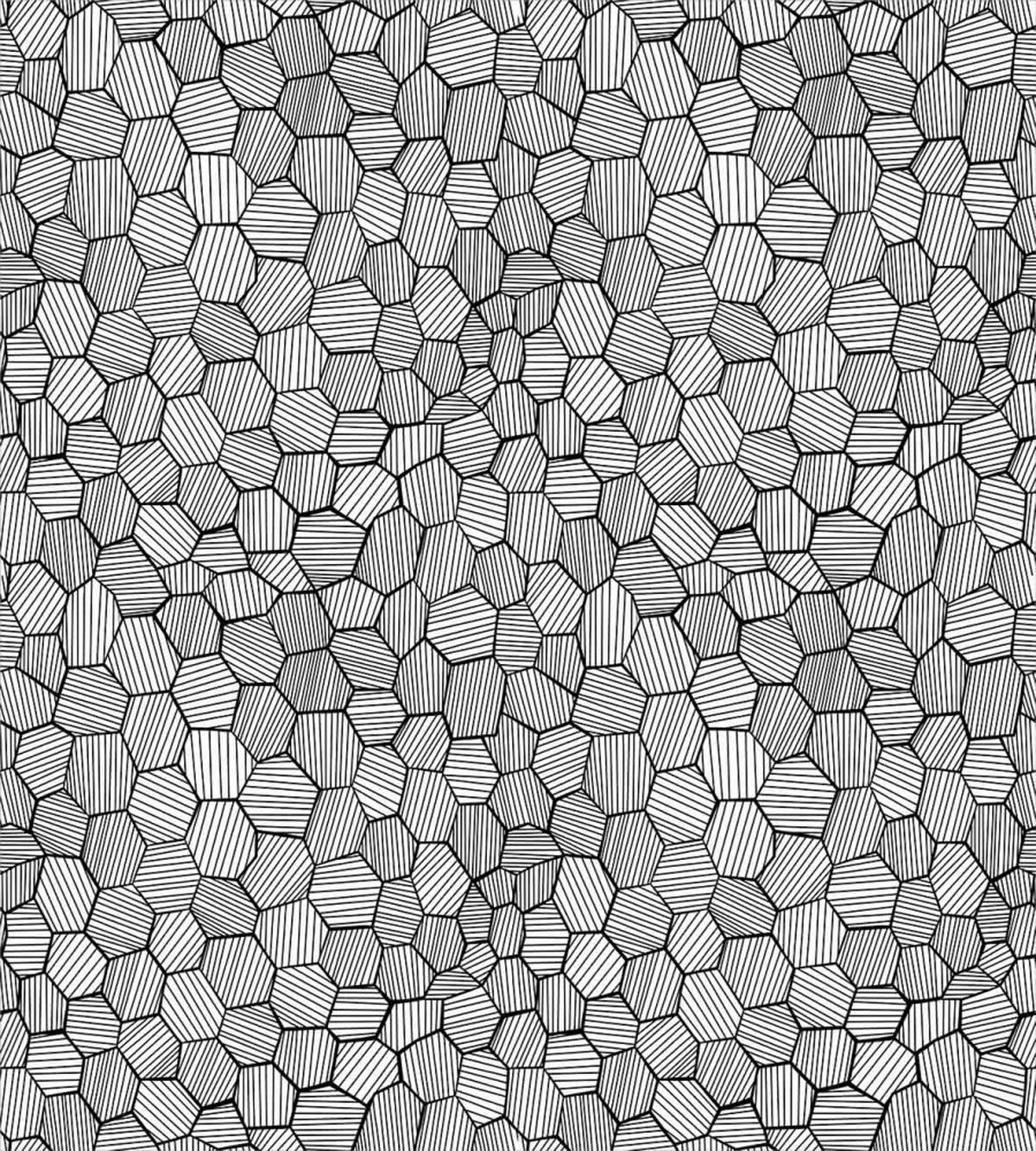 Sketch Hexagon Shapes — Pattern