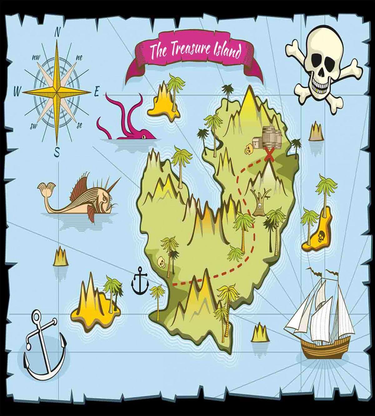 Treasure Island Skull — Pattern