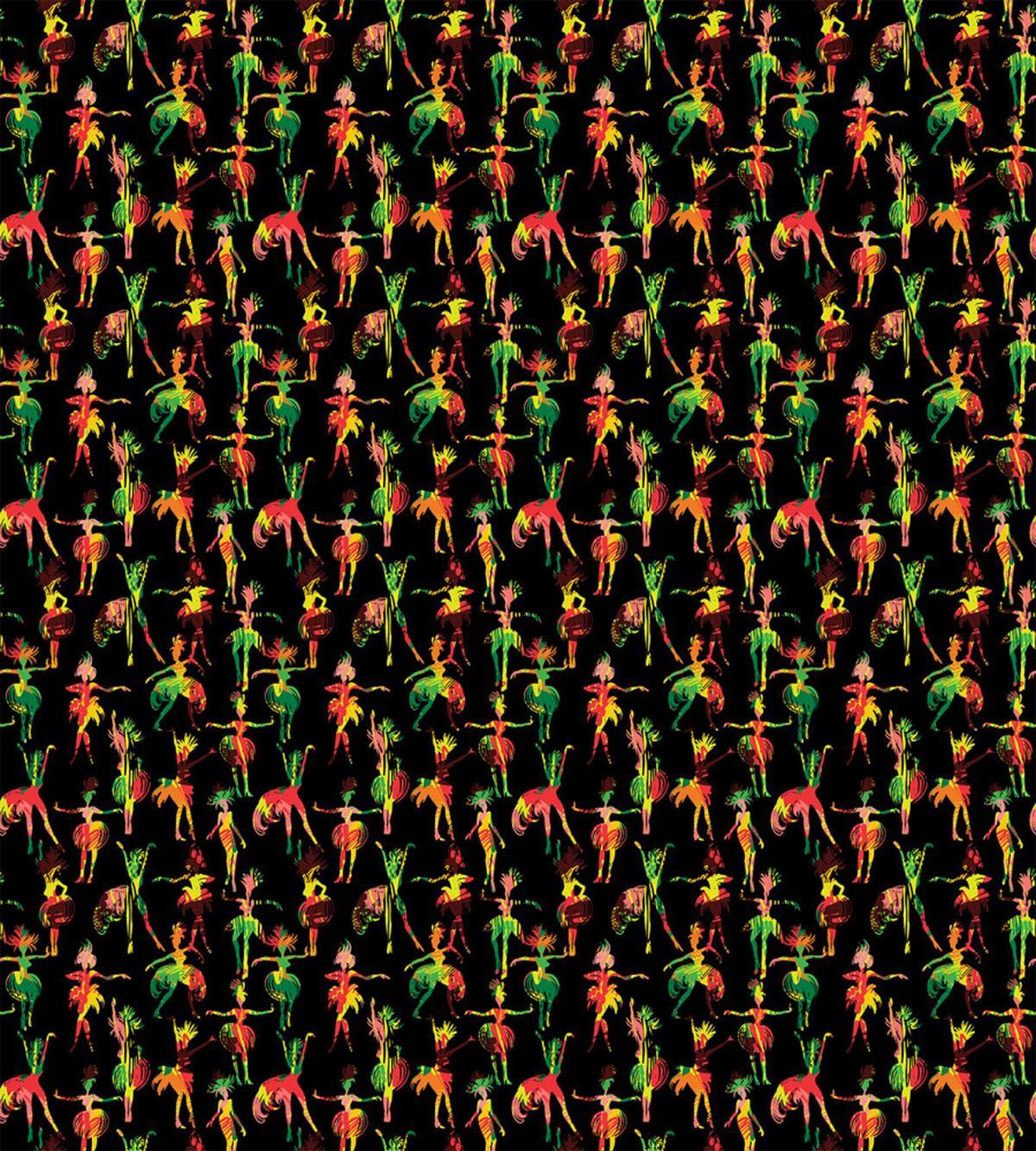 Dancing Women in Flag Hues — Pattern