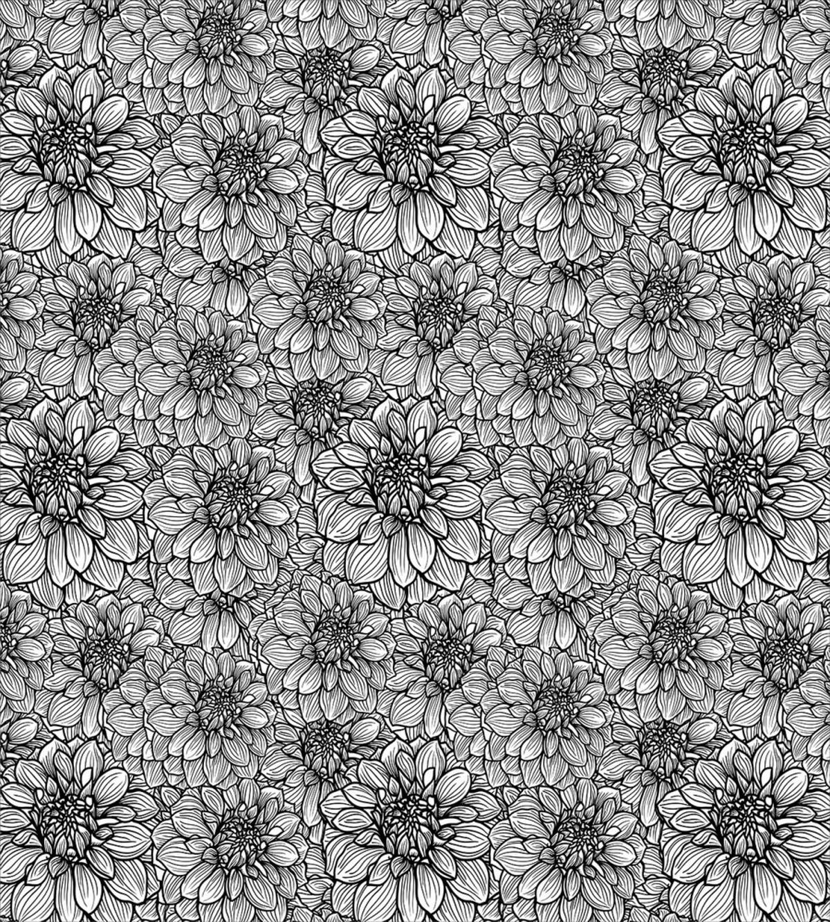 Dahlia Botany — Pattern