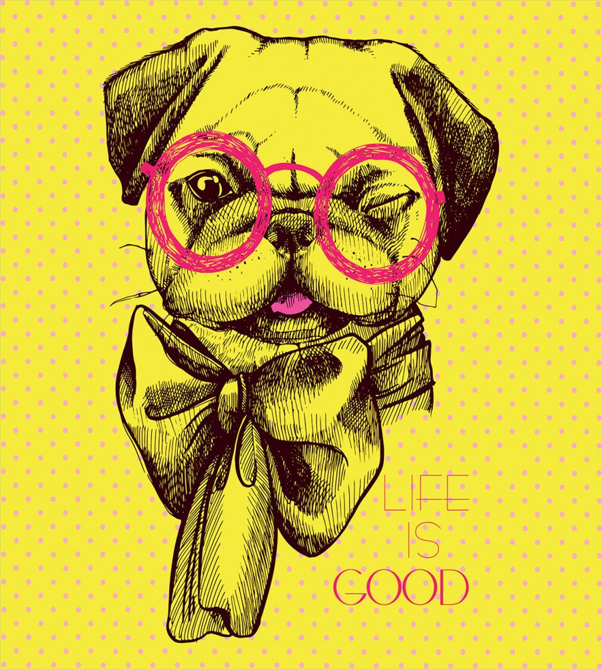 Intellectual Dog Glasses — Pattern