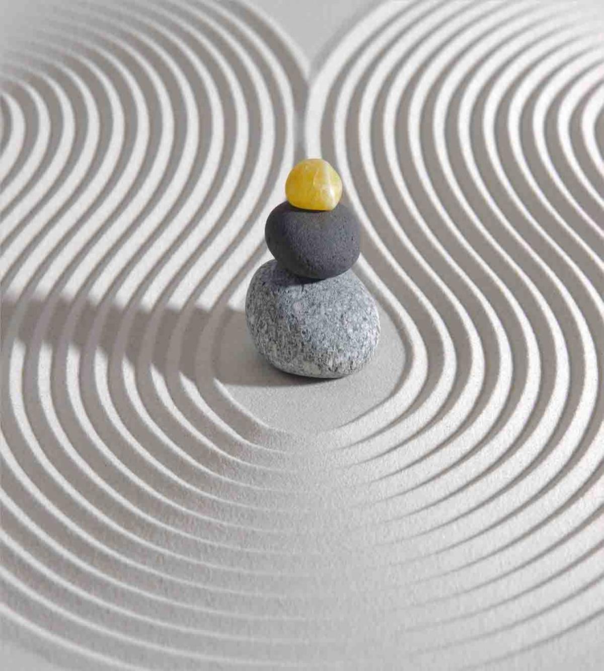 White Sand Hot Stone Waves — Pattern