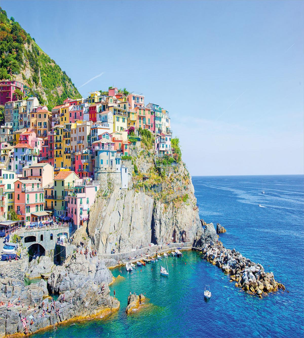 Colorful Coastal Village — Pattern