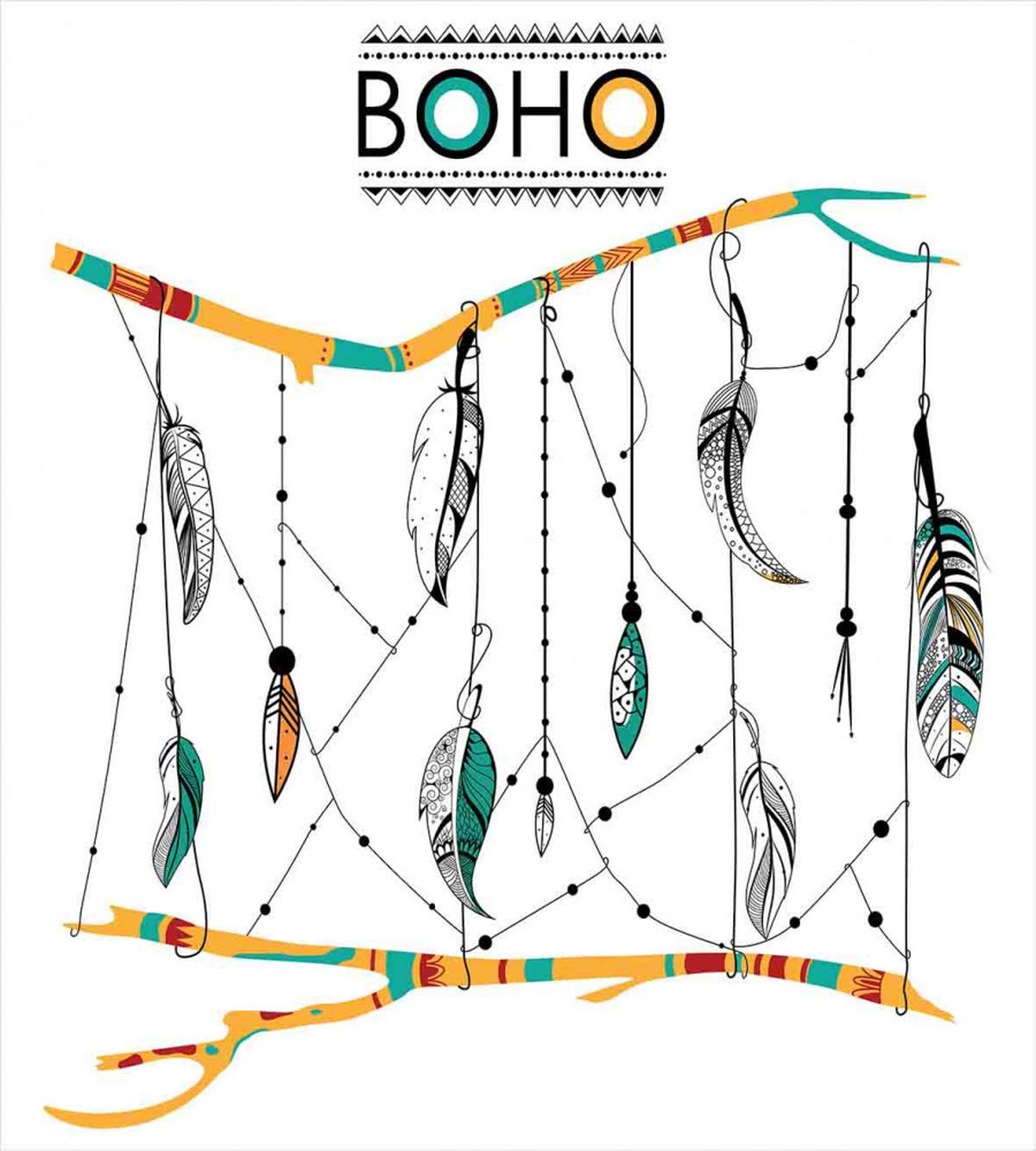 Retro Feathers — Pattern