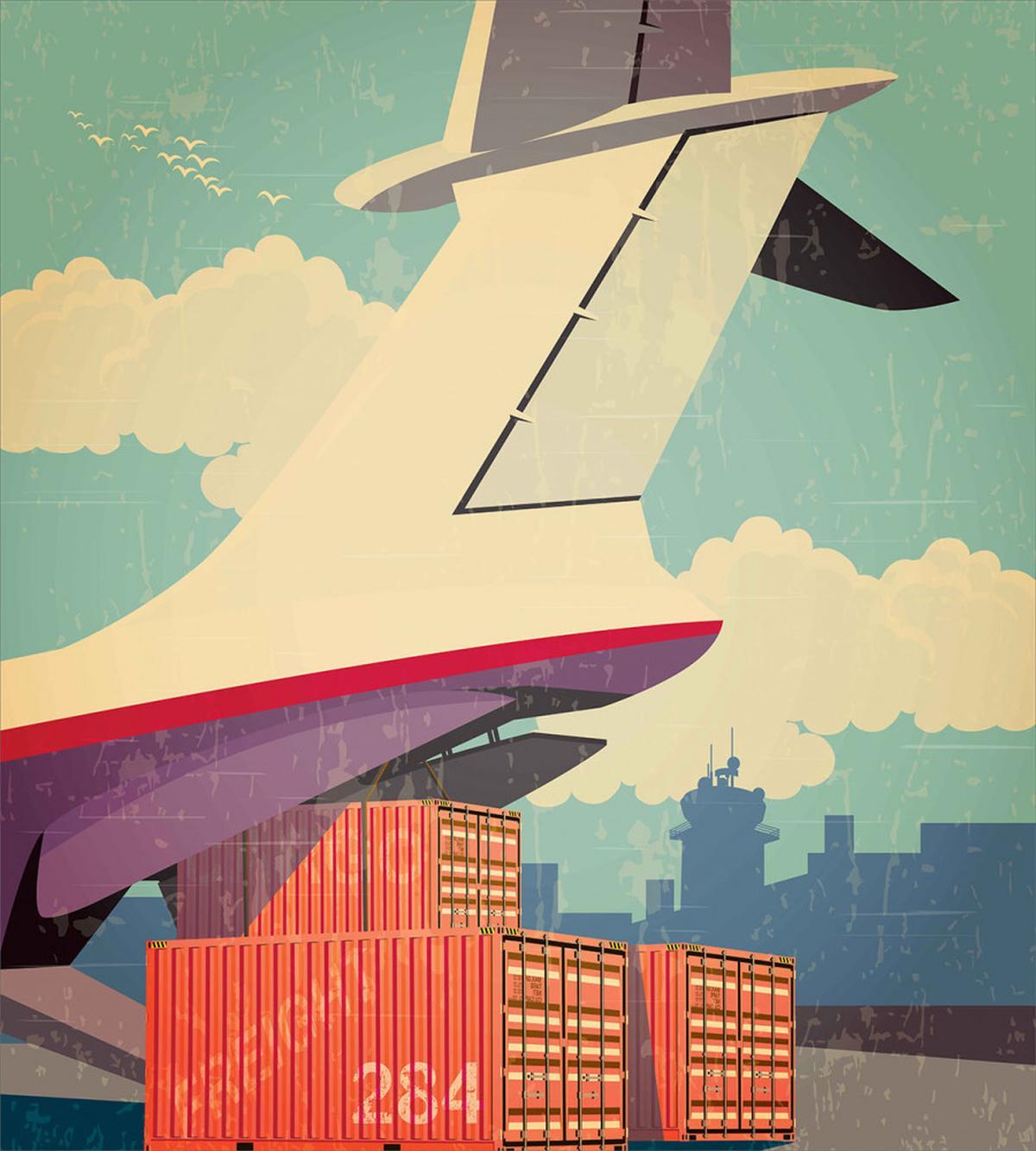 Vintage Air Cargo Plane — Pattern