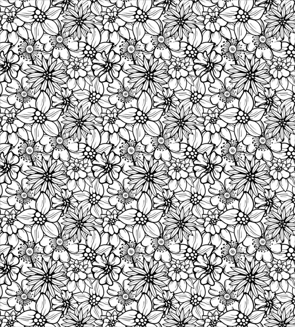 Cartoon Style Petals — Pattern