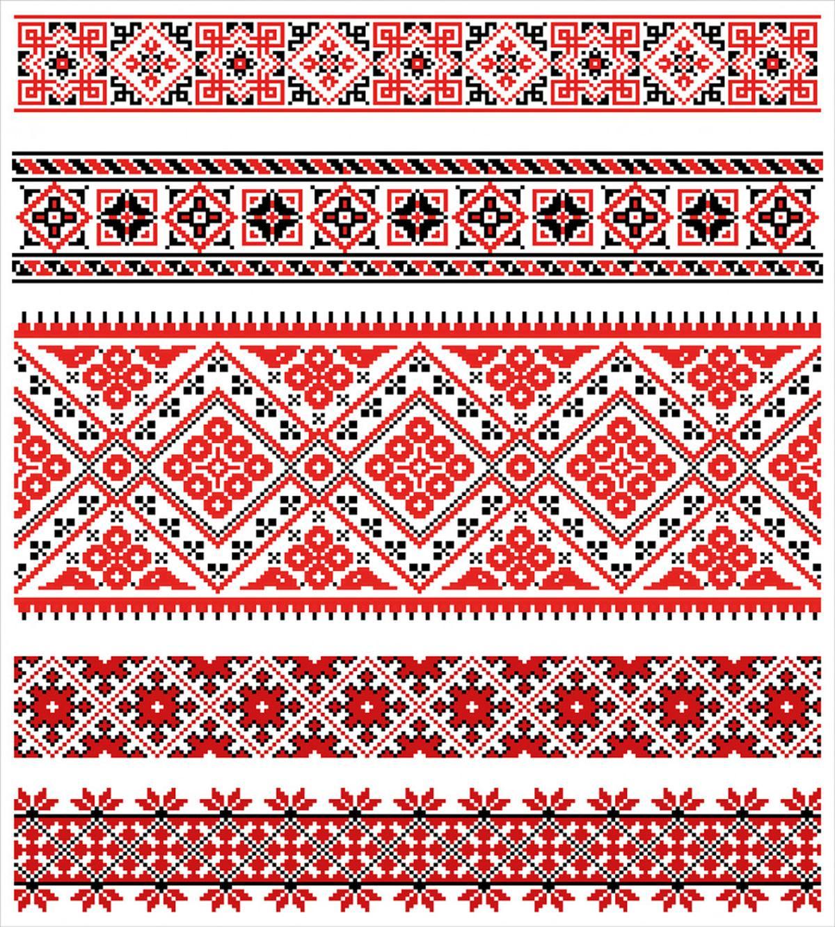Ukranian Ornate Borders — Pattern
