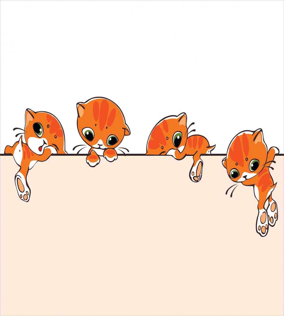 Banner with Little Kitties — Pattern