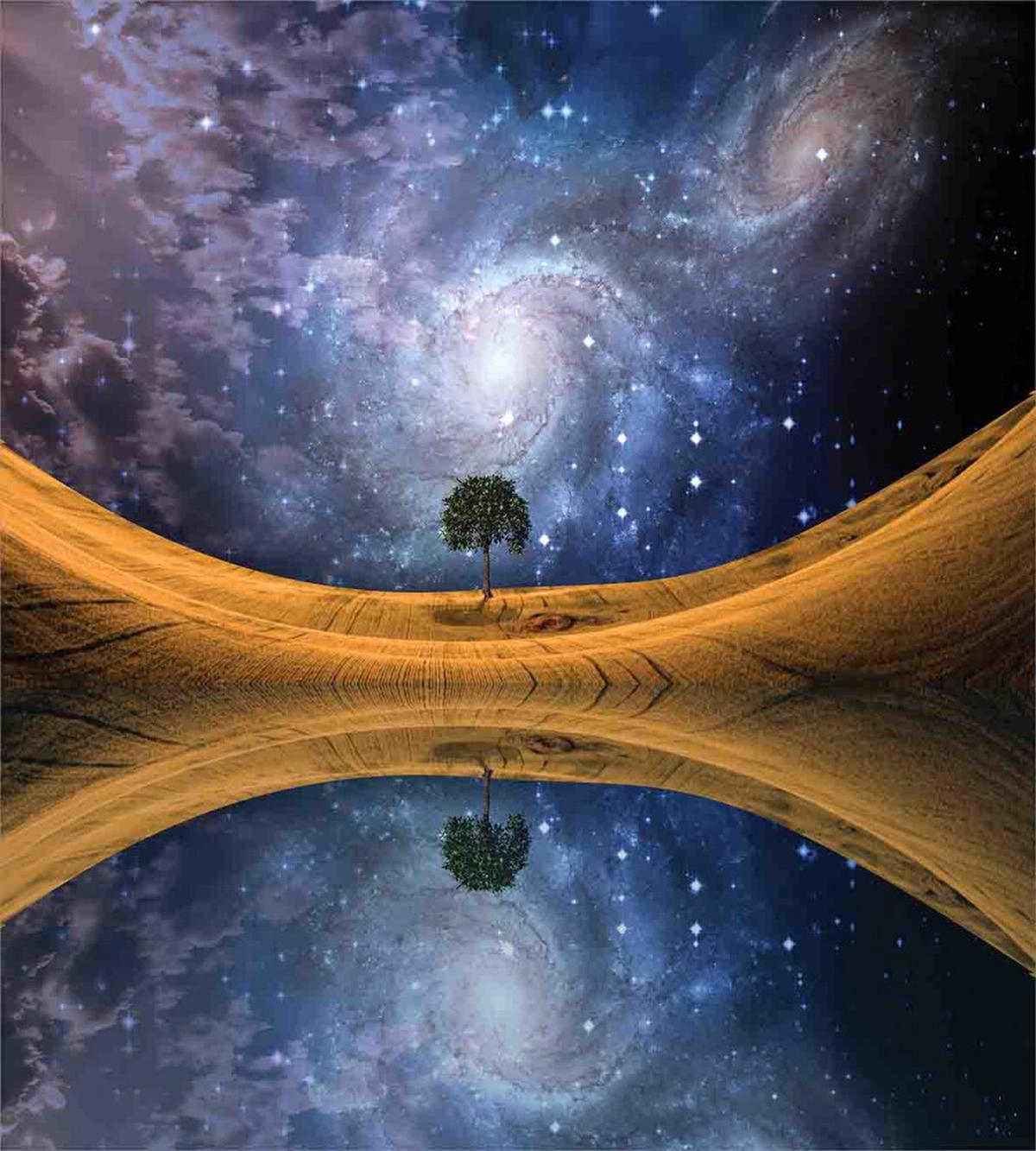 Galaxy with Star Meteors — Pattern
