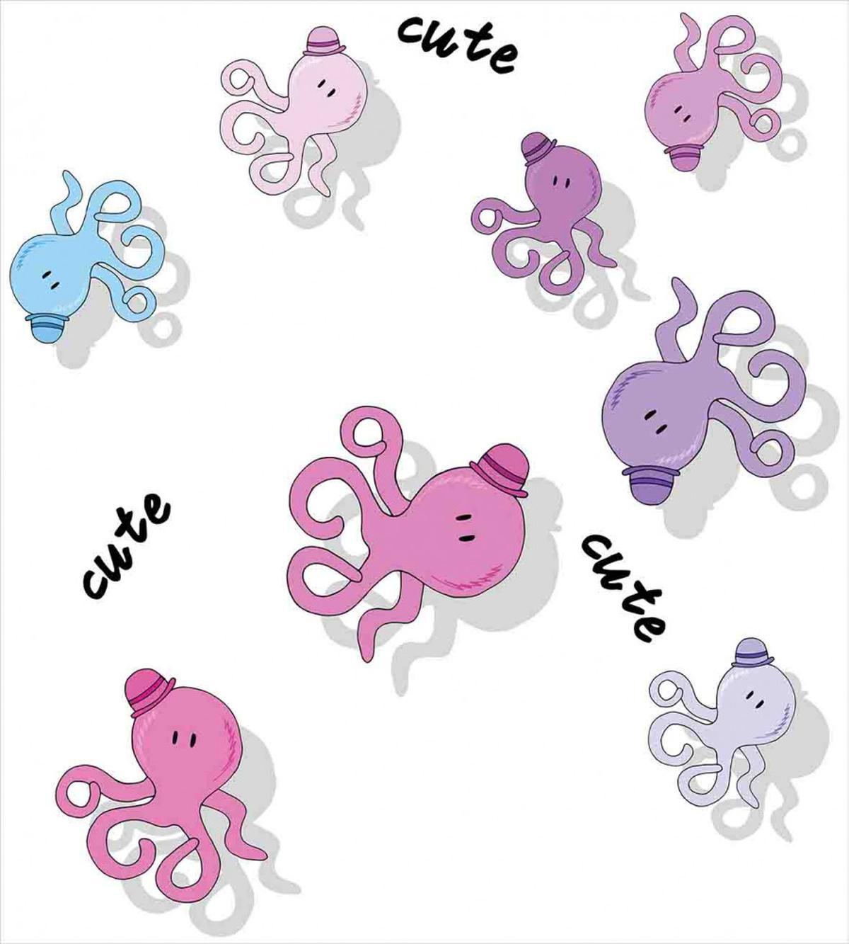 Cartoon Octopus Art — Pattern