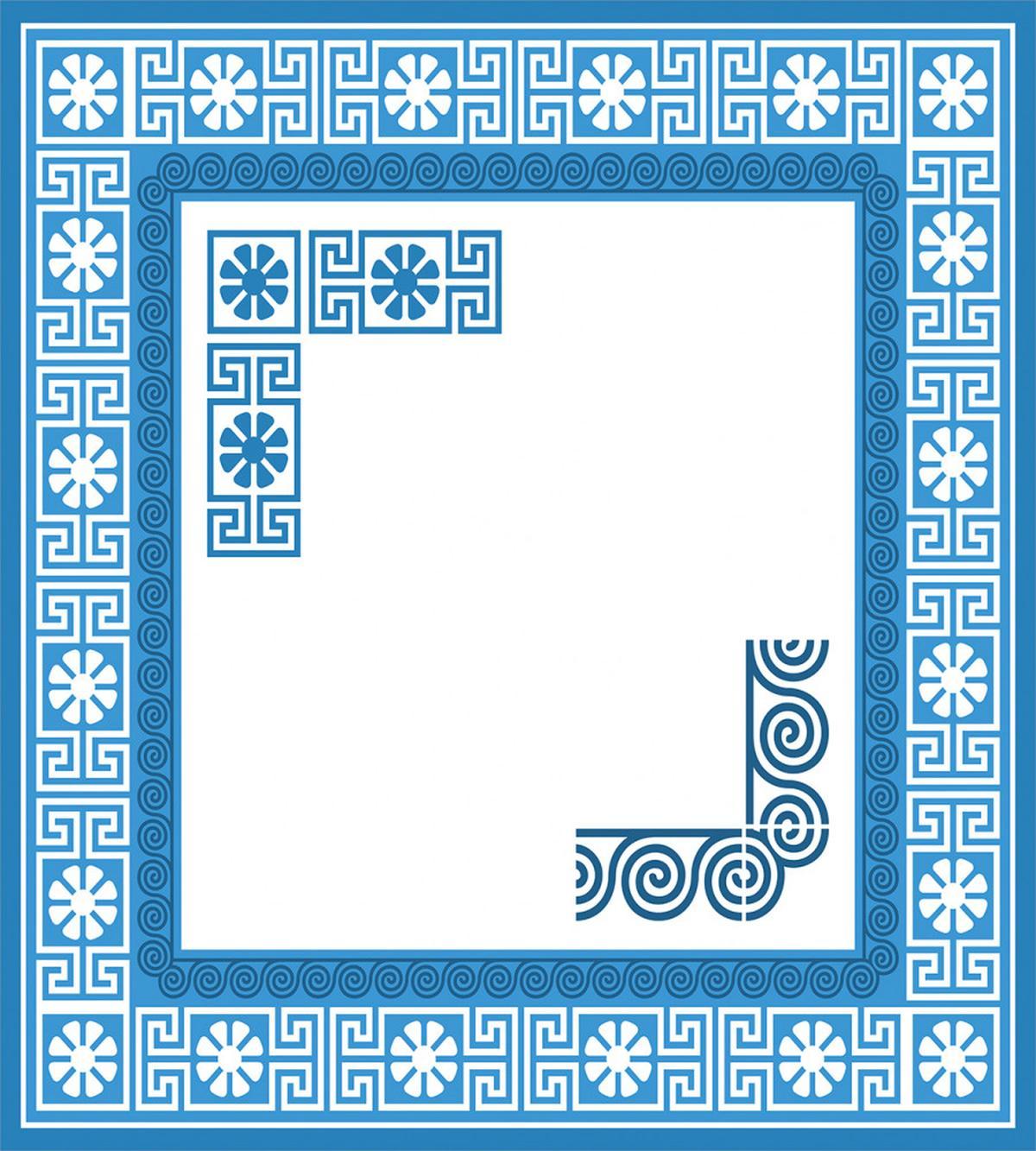 Vintage Floral Fret — Pattern