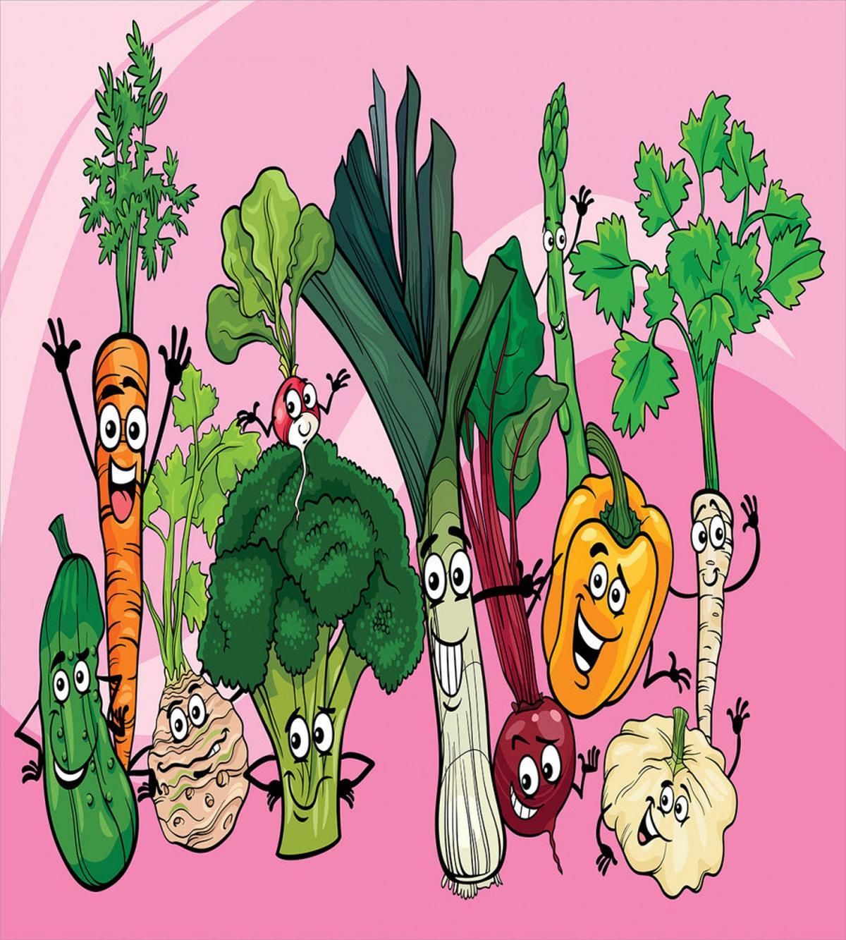 Happy Healthy Food Image — Pattern