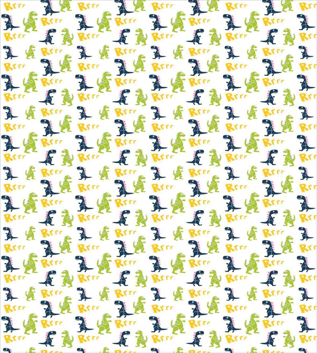 Happy Cartoon Dino — Pattern