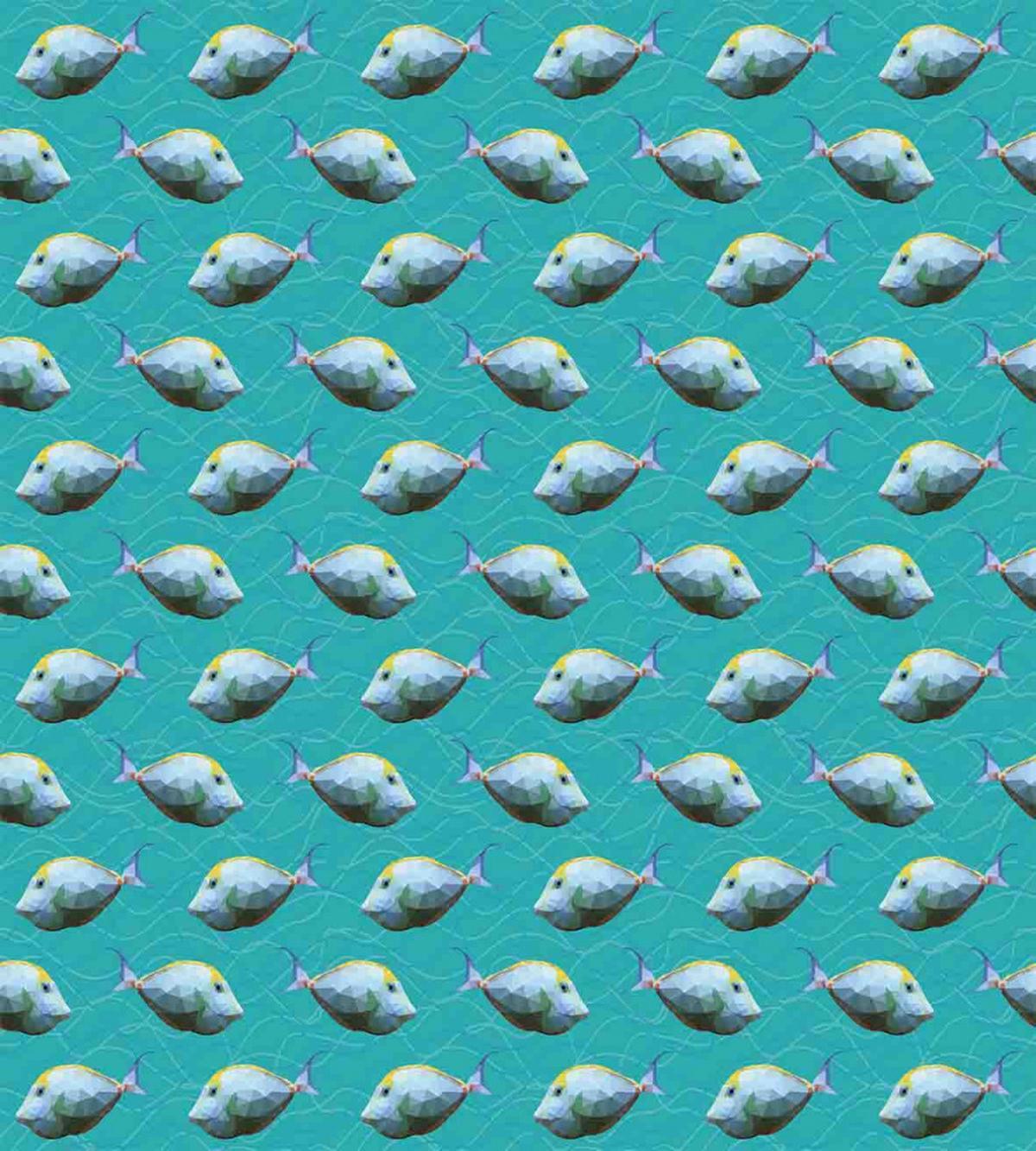 Fish Nautical Animal Art — Pattern