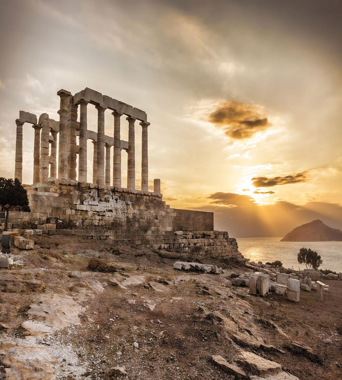 Greek Buildings Poseidon — Pattern
