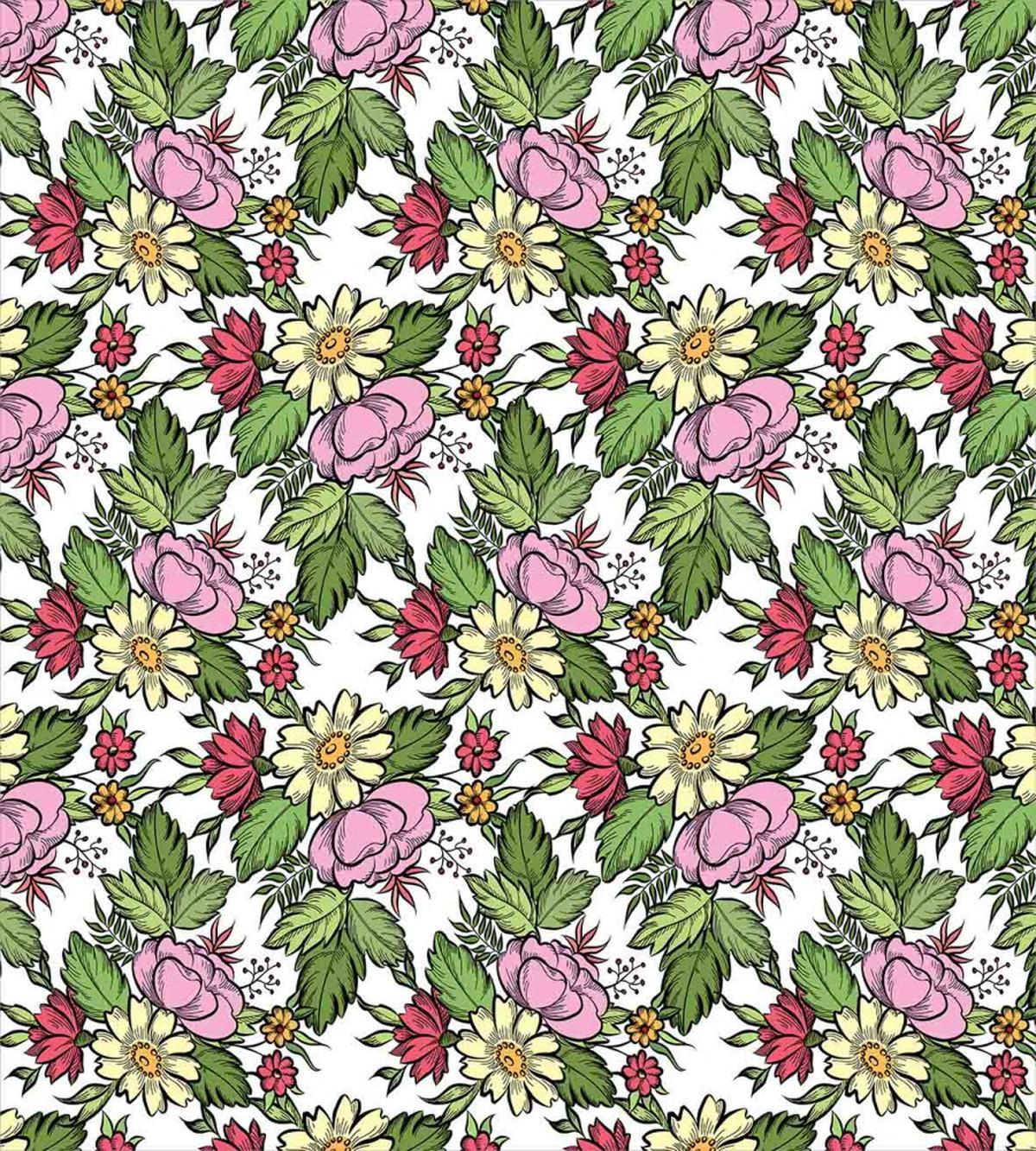 Pastel Romantic Bouquet — Pattern