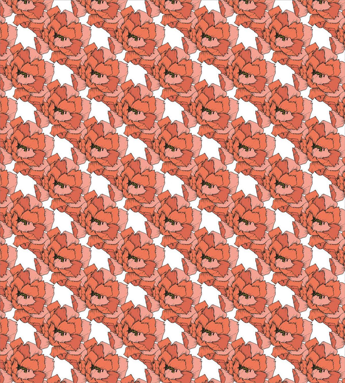 Summer Blossoming Peony — Pattern