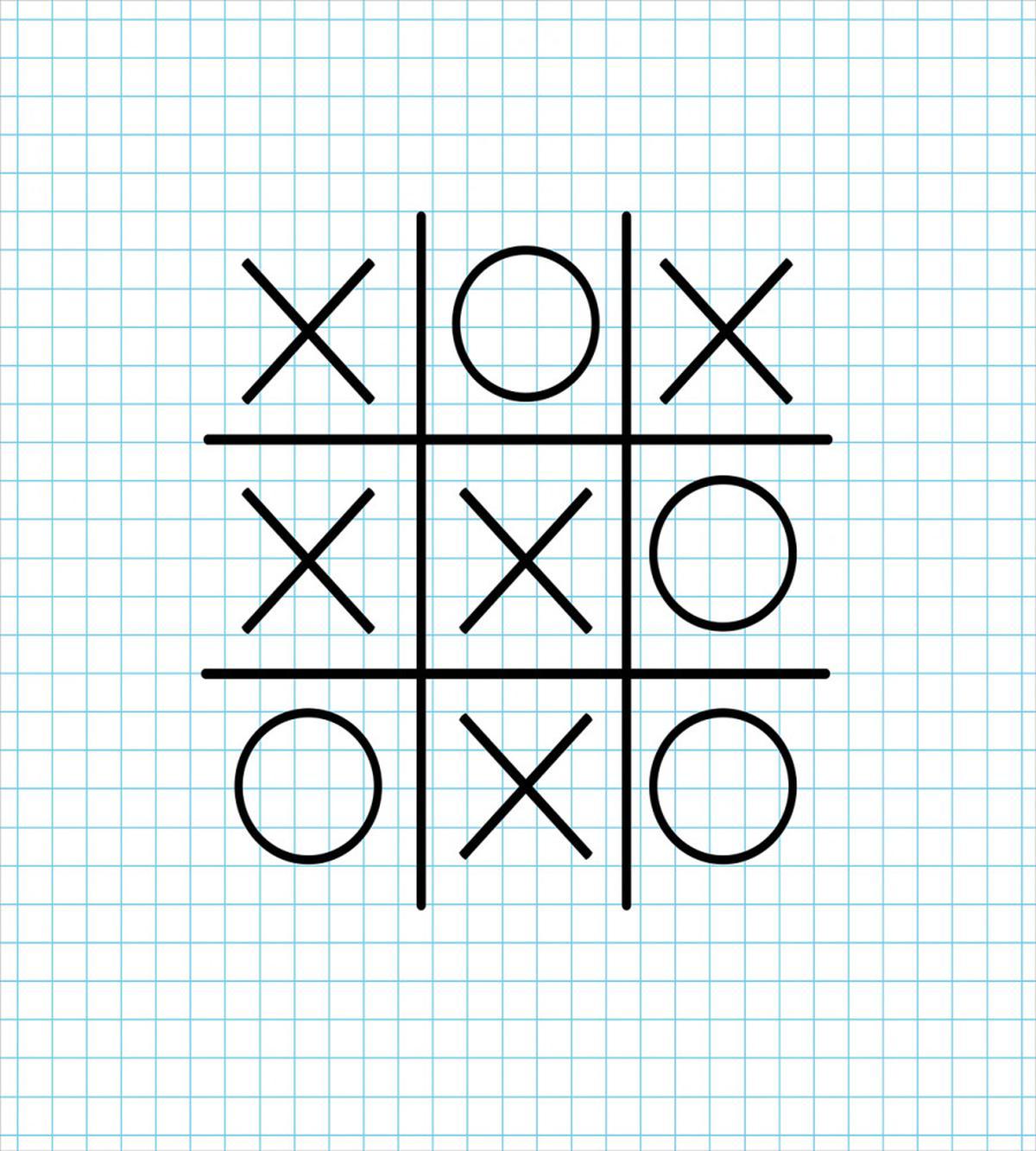 Tic Tac Toe Squares School — Pattern
