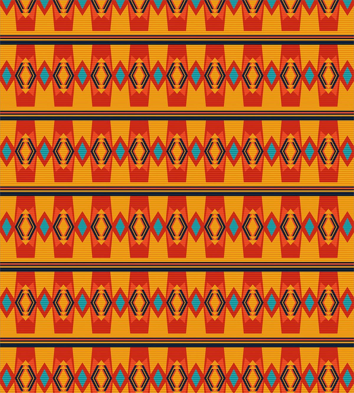 Warm Tones Geometrical Art — Pattern