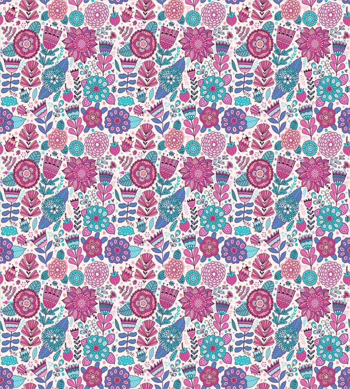 Doodle Peonies Tulips — Pattern