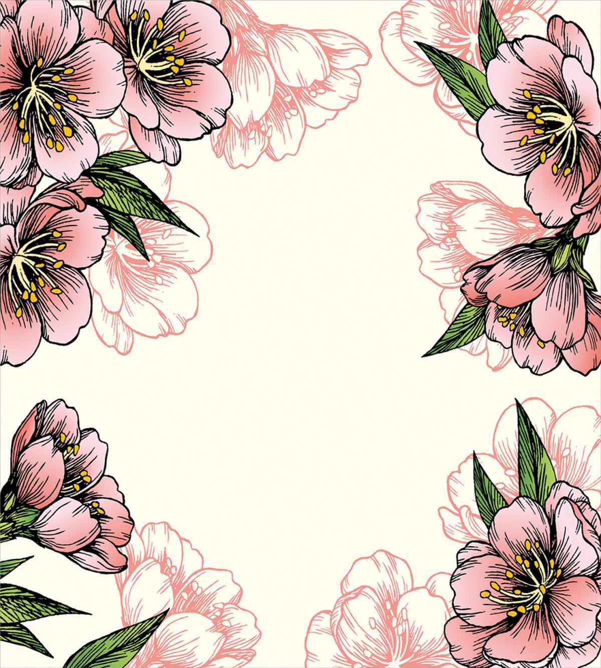 Botanical Spring Flowers — Pattern