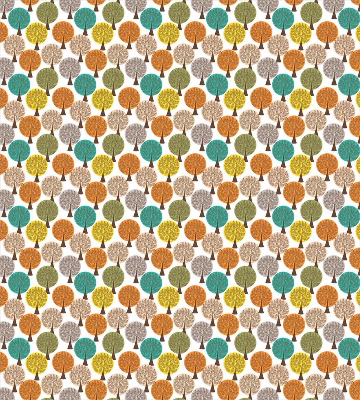 Leaves and Forest Flora Motif — Pattern