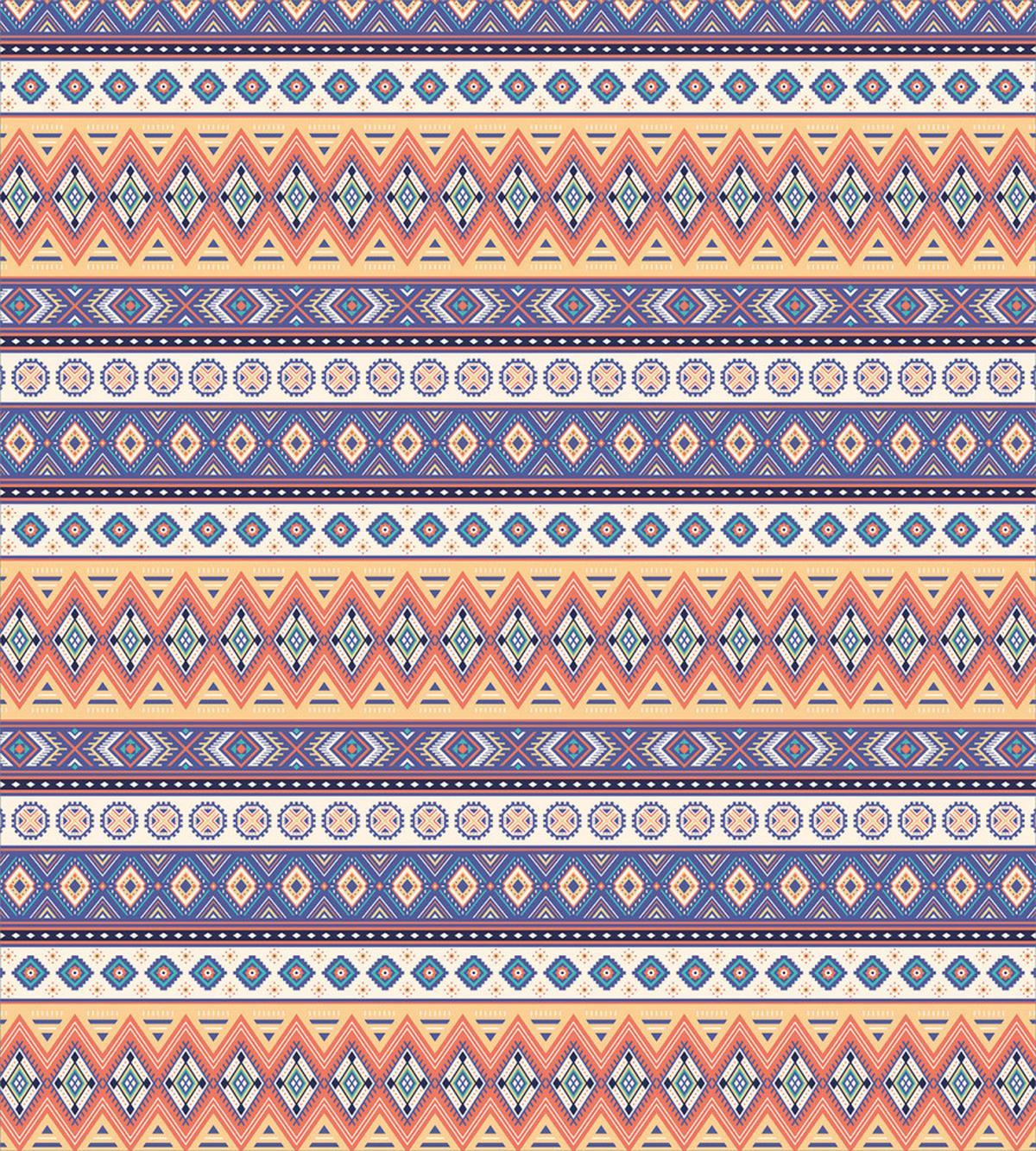 Mexican Inspired Lines Art — Pattern
