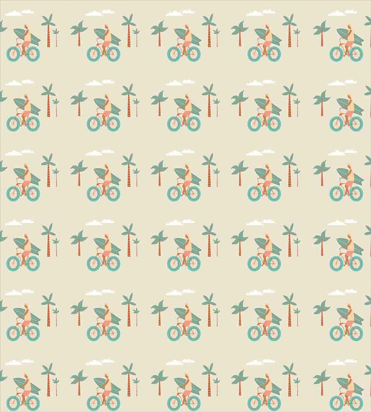 Bicycle with Longboard — Pattern