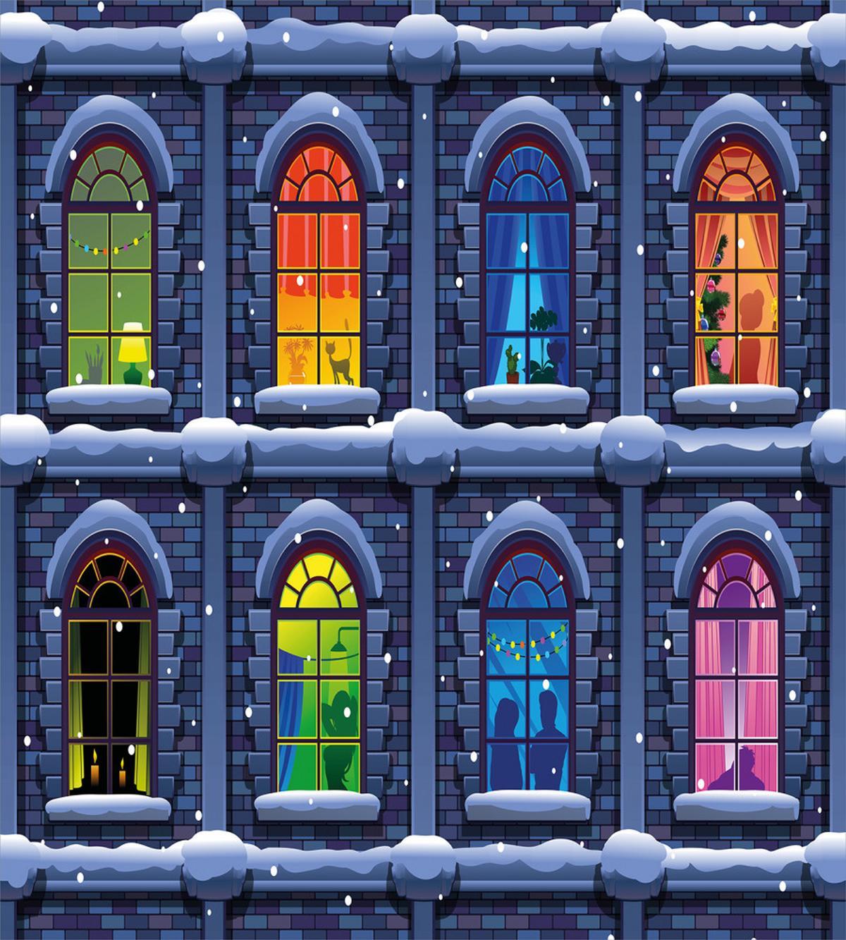 Snowy Winter Night — Pattern