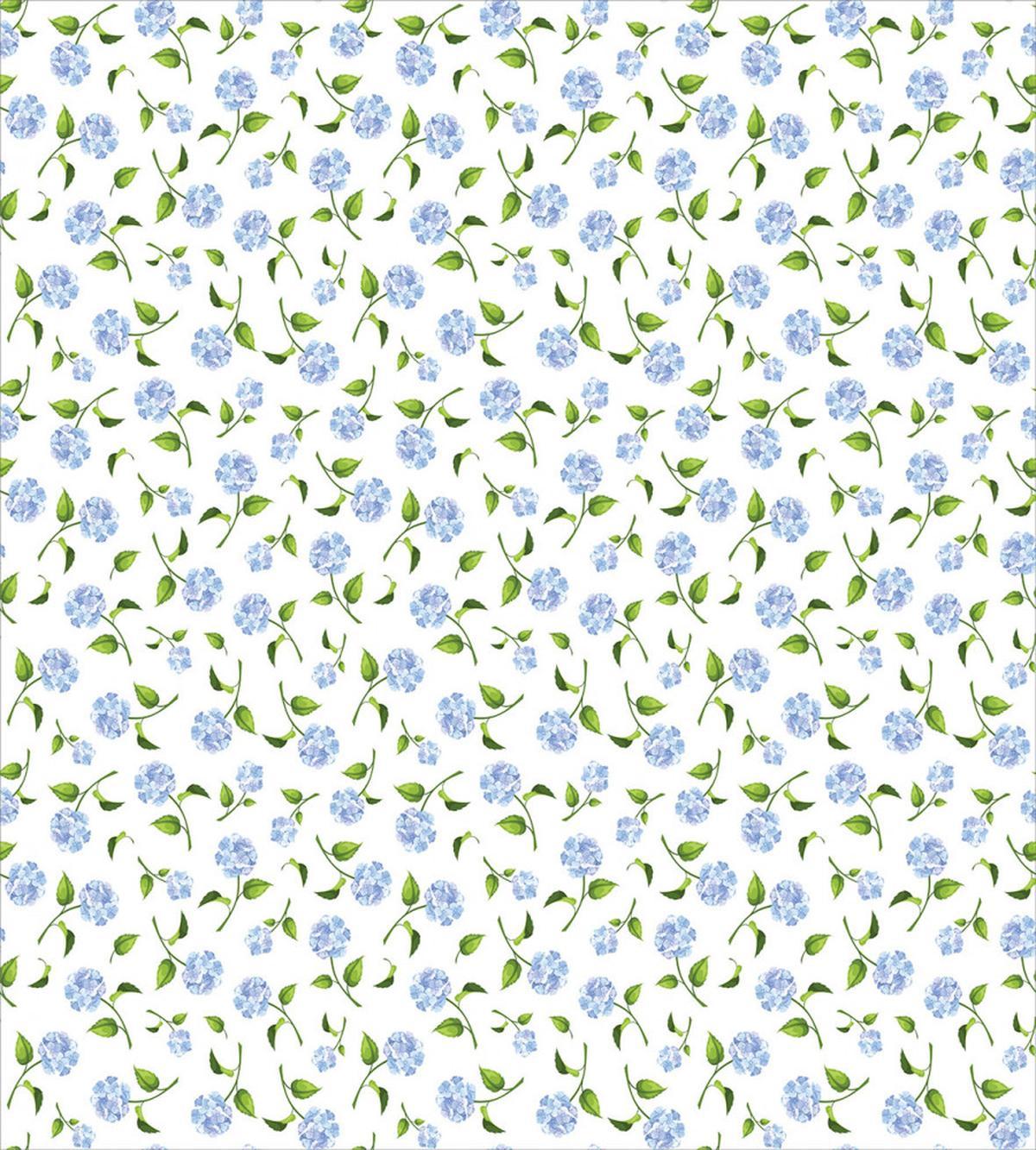 Watercolor Blue Hydrangea — Pattern