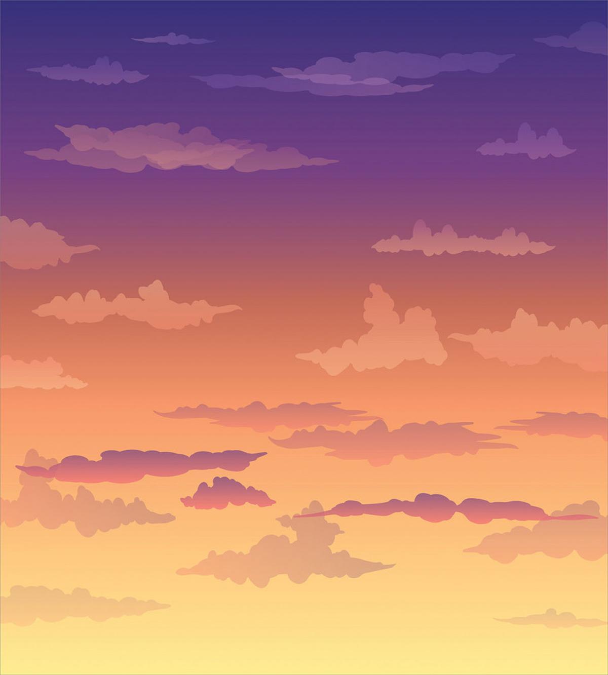 Pure Colorful Sunset — Pattern
