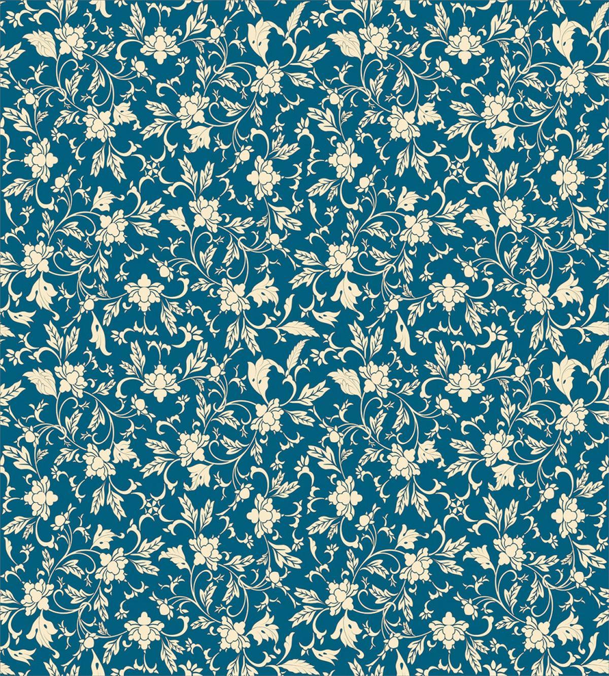 Curly Flowers Swirls — Pattern