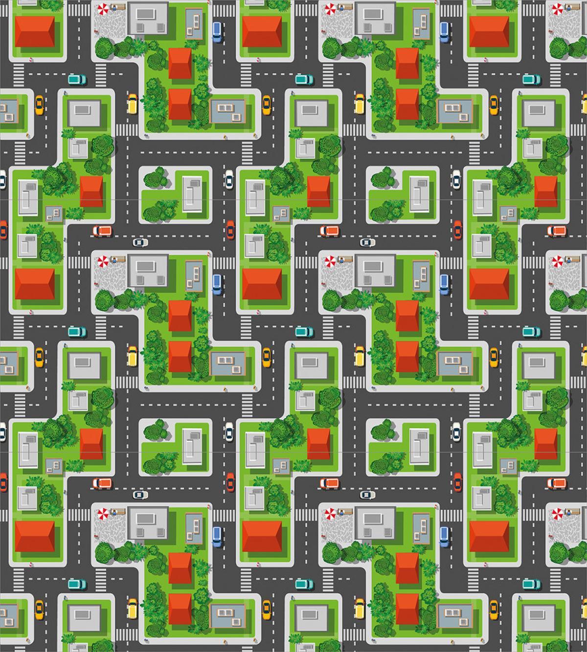 Birds Eye View Map Design — Pattern