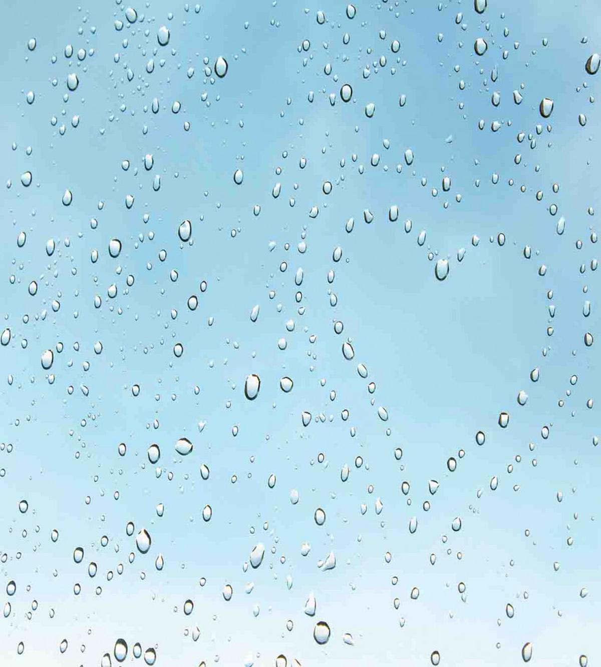 Heart from Droplets Rain — Pattern