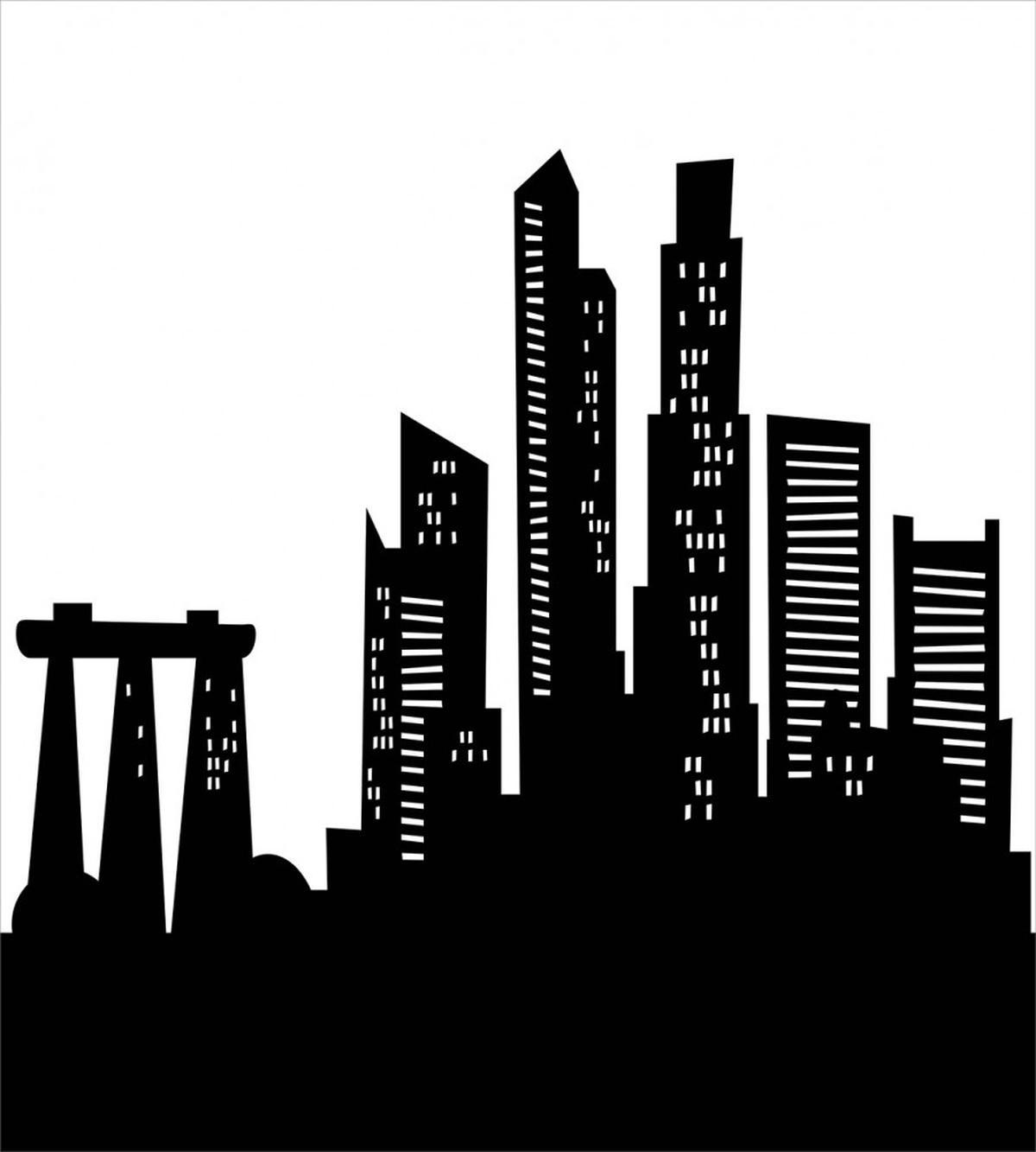Urban Buildings Scene — Pattern