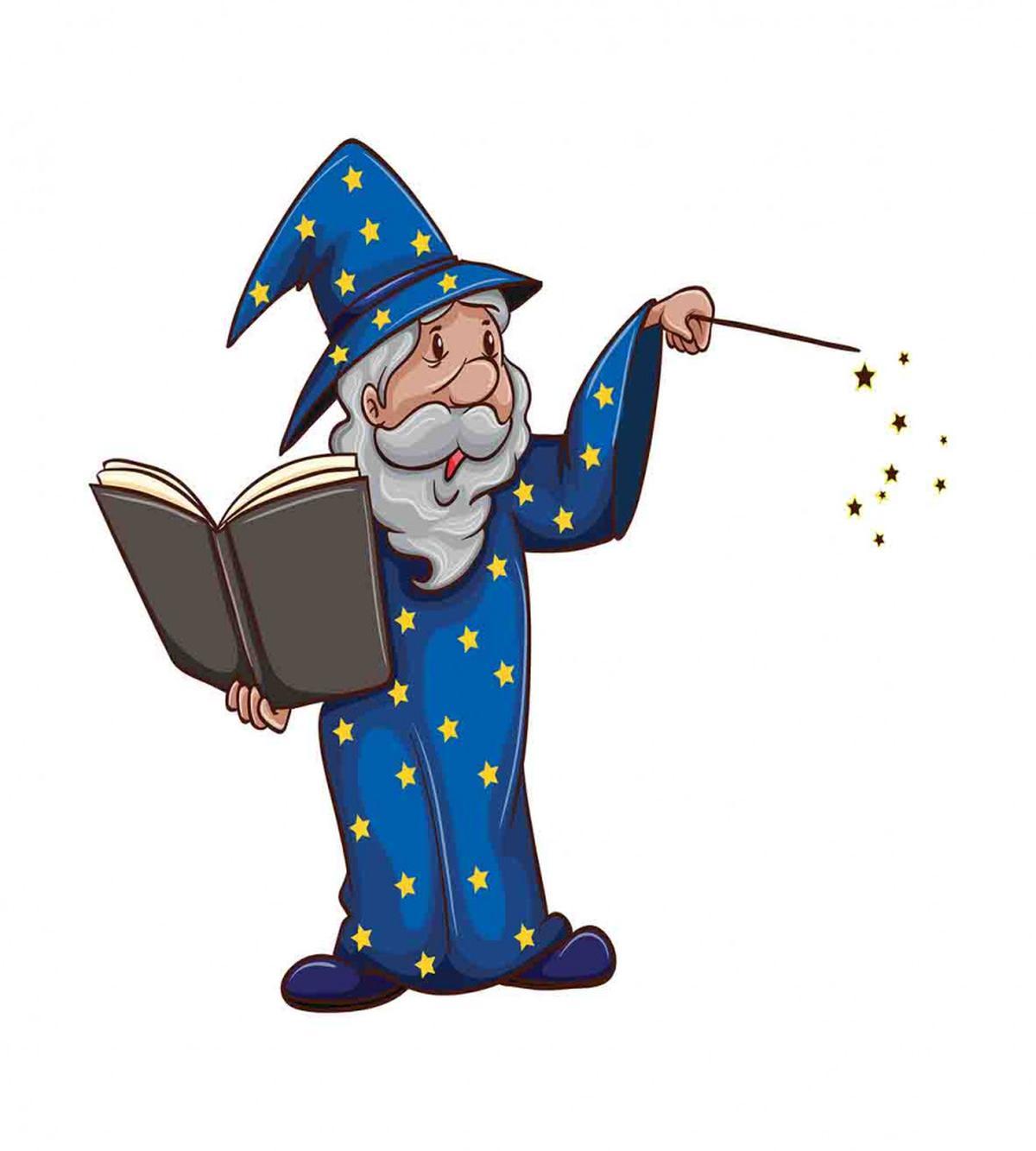 Sorcerer Man Book Spell — Pattern