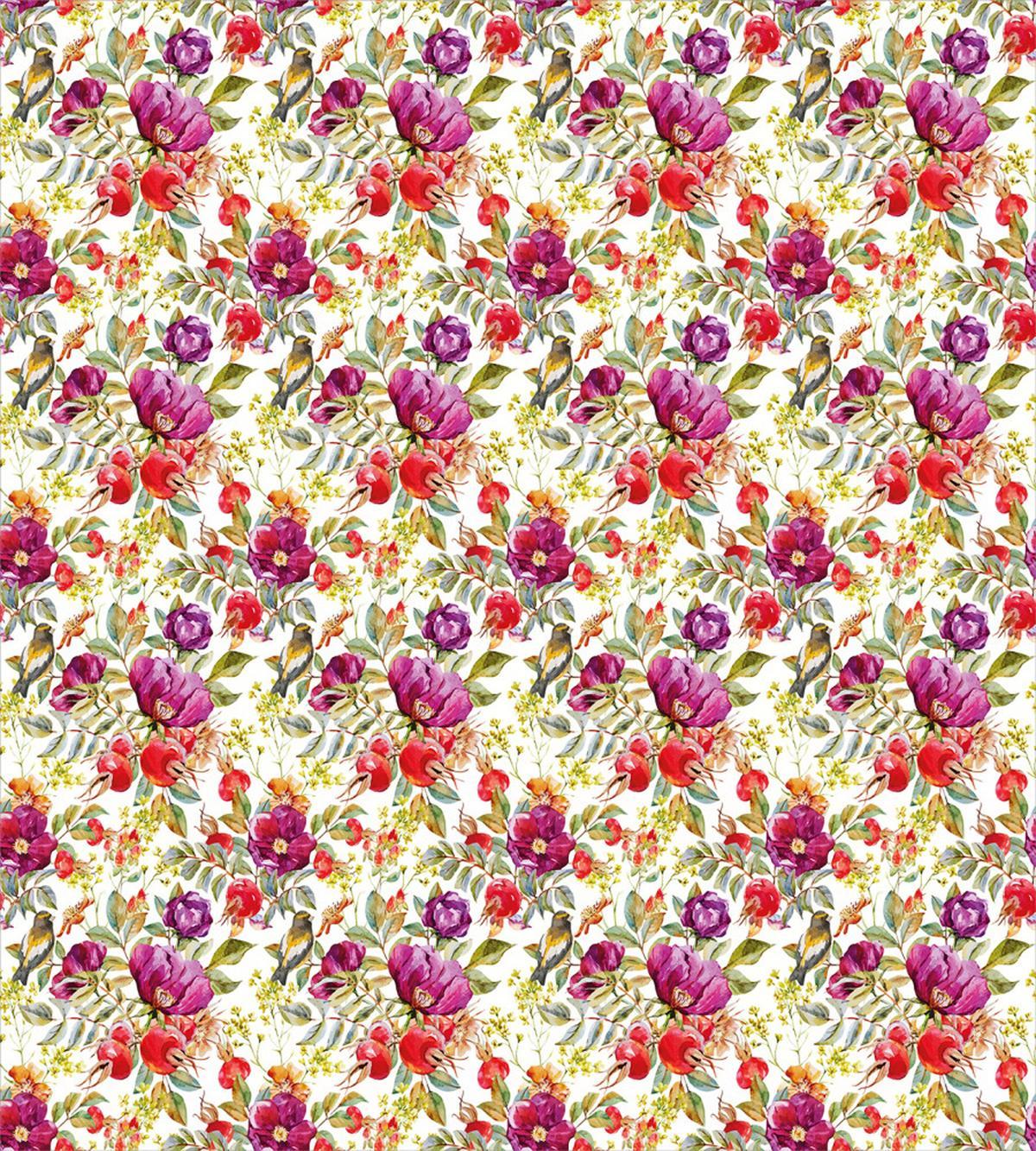 Hot Pink Purple Flowers — Pattern