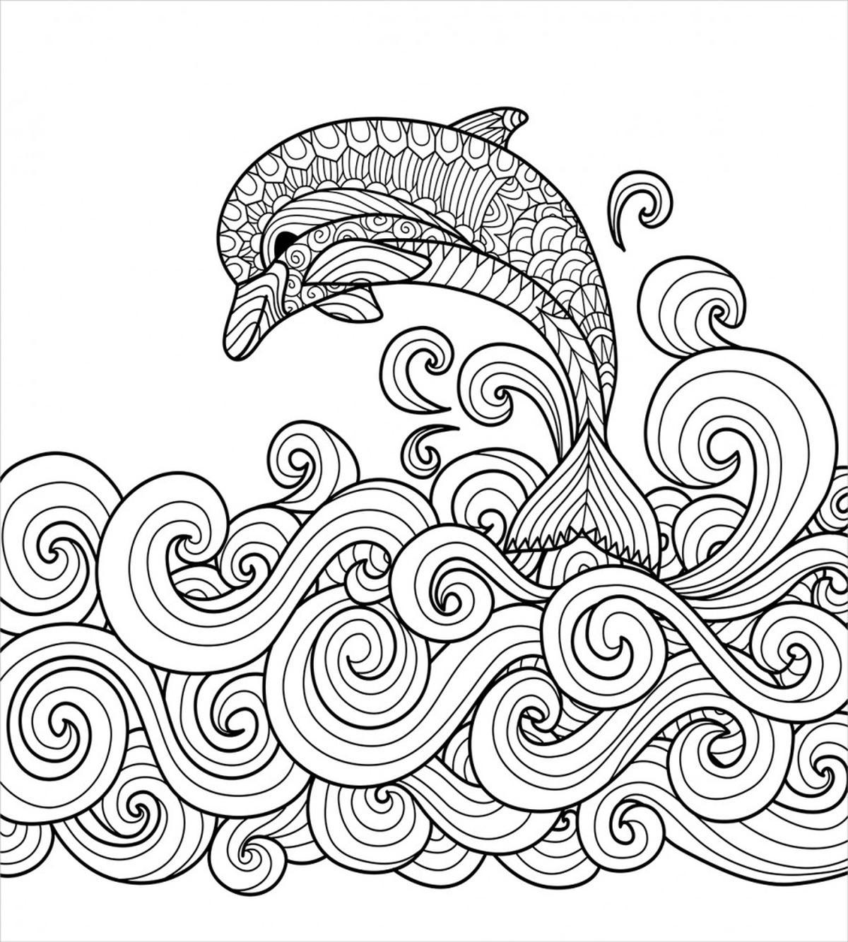 Nautical Zentangle Wave — Pattern